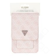 Guess PU 4G Triangle Logo Phone Bag  - pink 3666339050566 GUWBP4TMPI